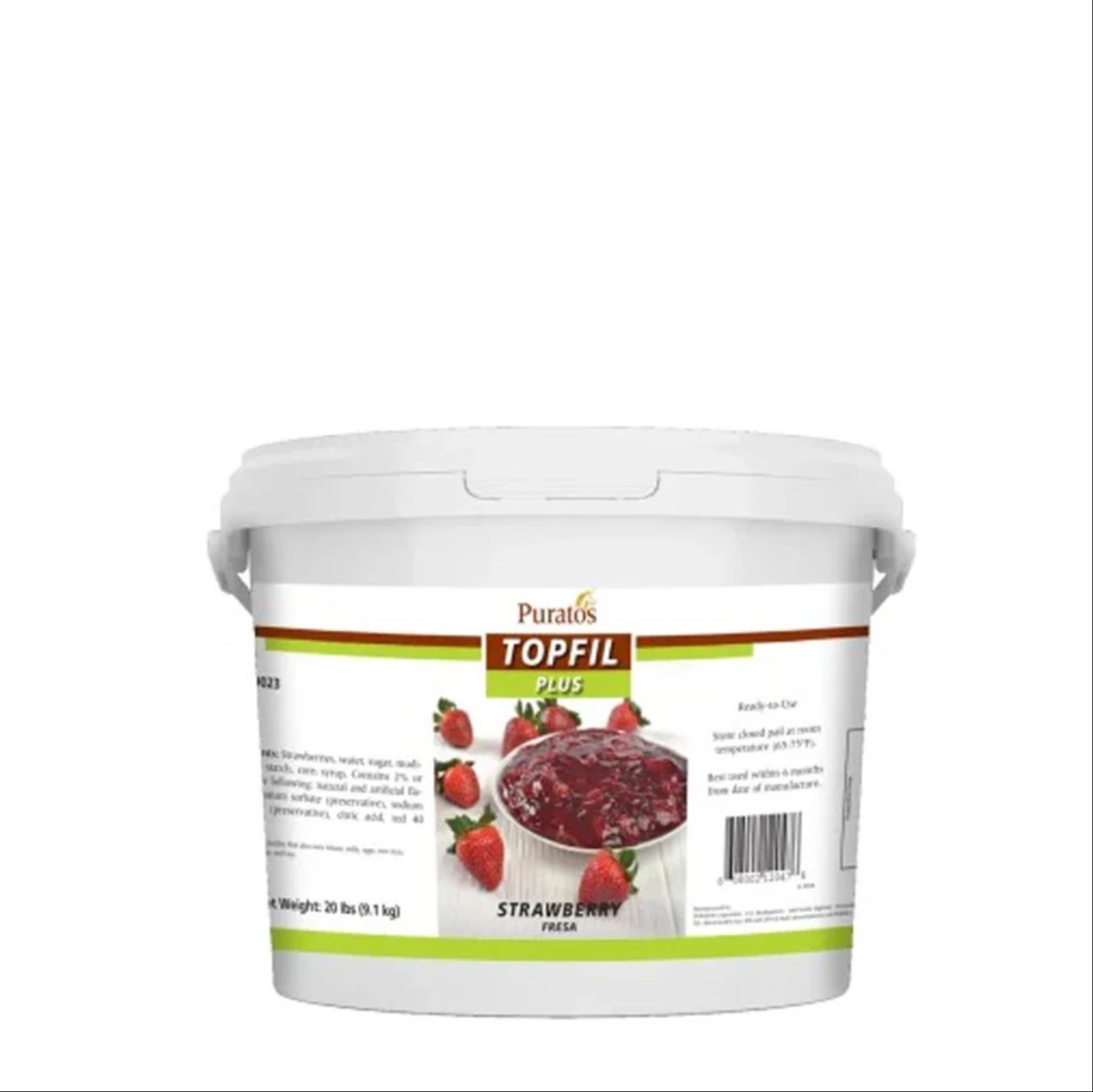 Relleno & Cubierta de Strawberry con Trozos - 20 lbs.