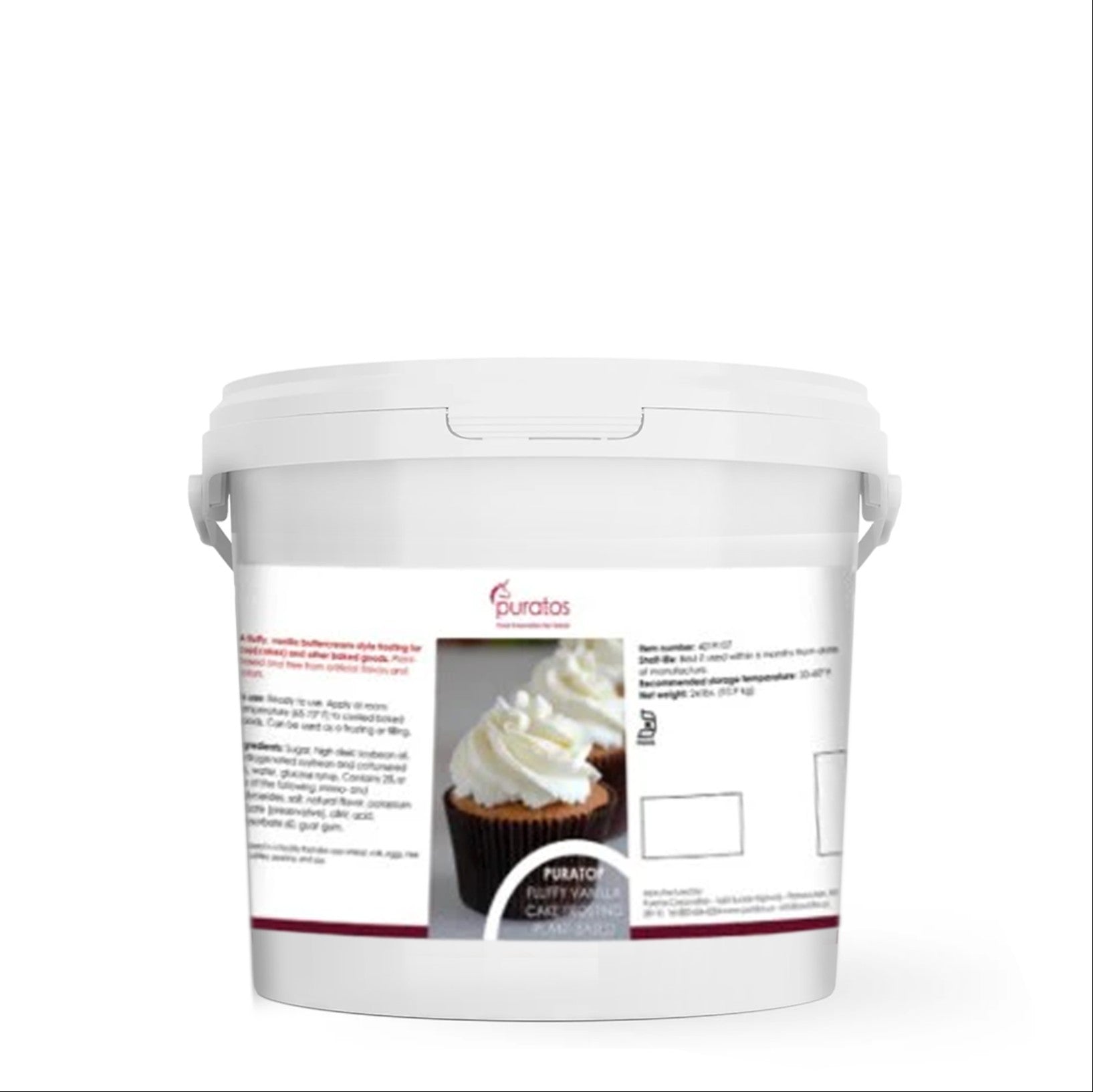 24 lbs. - Cobertura Frosting Silk & Smooth Vanilla