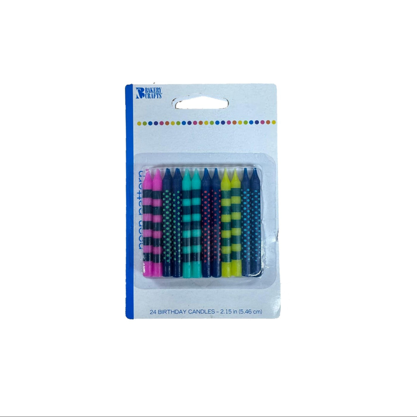 Velas Candy Stripe Surtidas