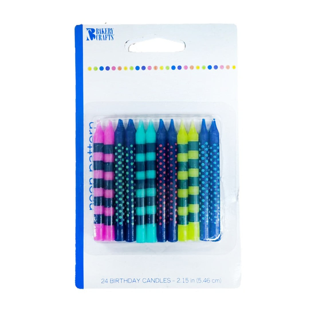 Velas Candy Stripe Surtidas