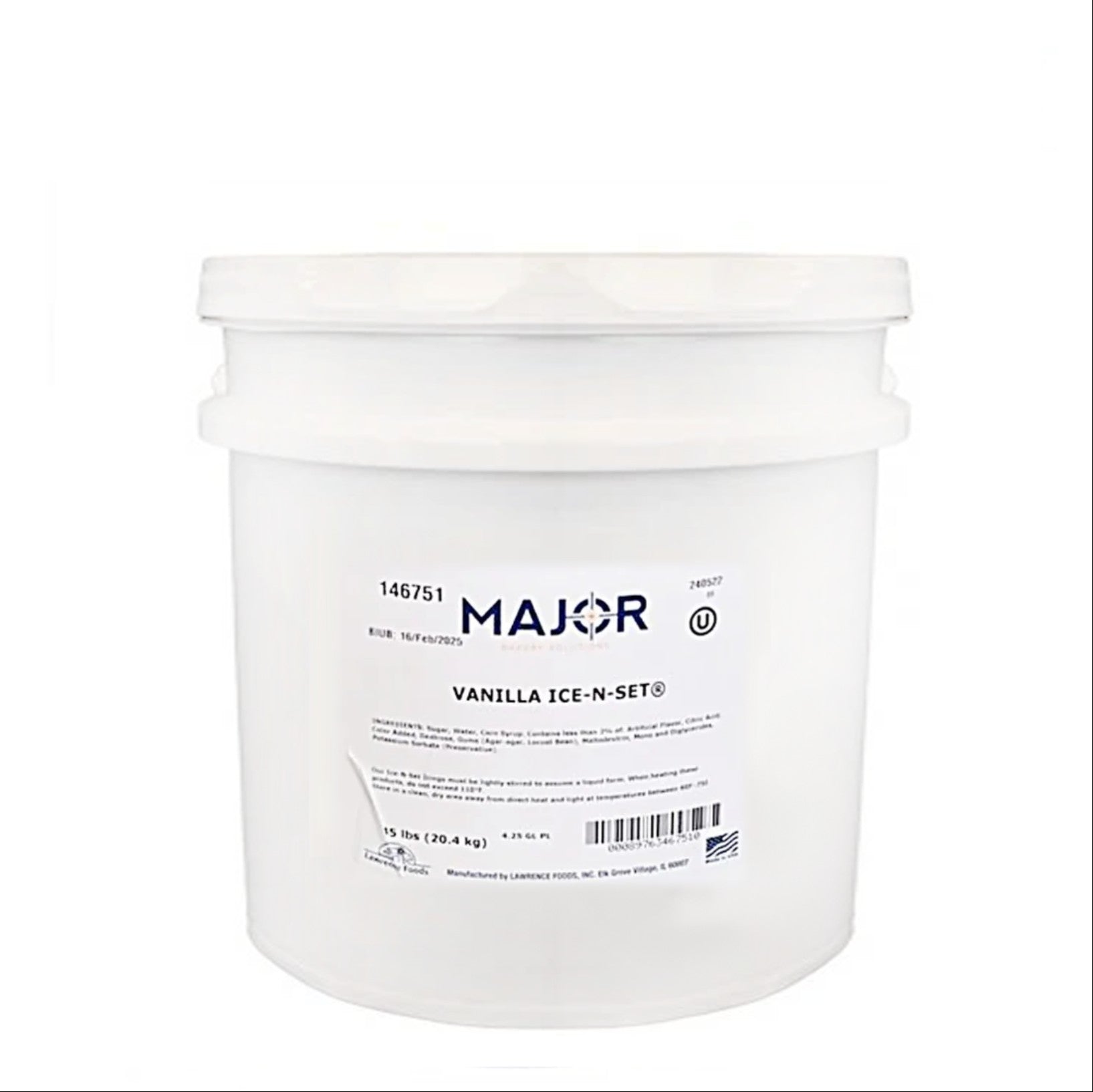 Cobertura & Glaceado Vanilla Ice N' Set - 45 lbs.