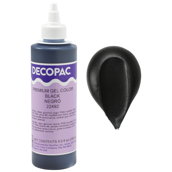 Premium Gel Color Black - 8 oz.