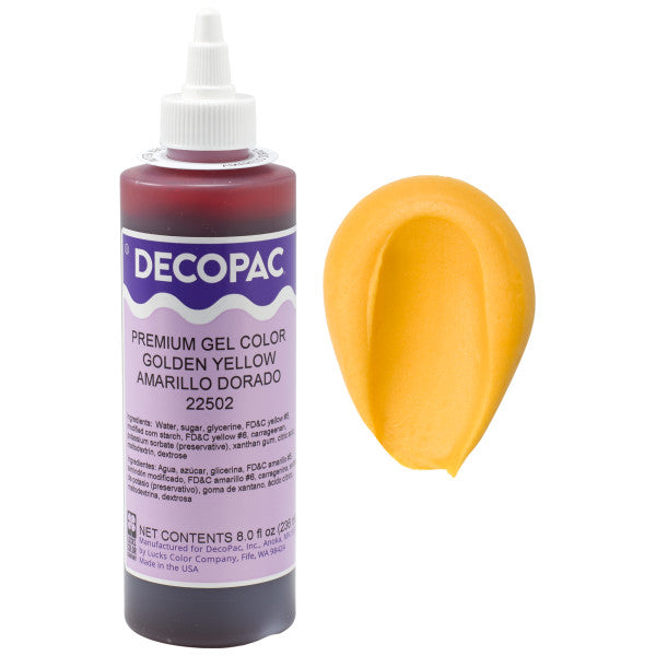 Premium Gel Color Golden Yellow - 8 oz.
