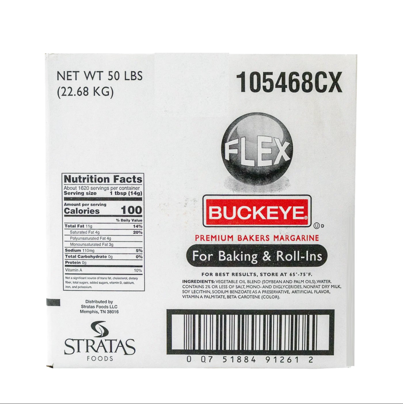 Margarina 100% Vegetal - 50lb