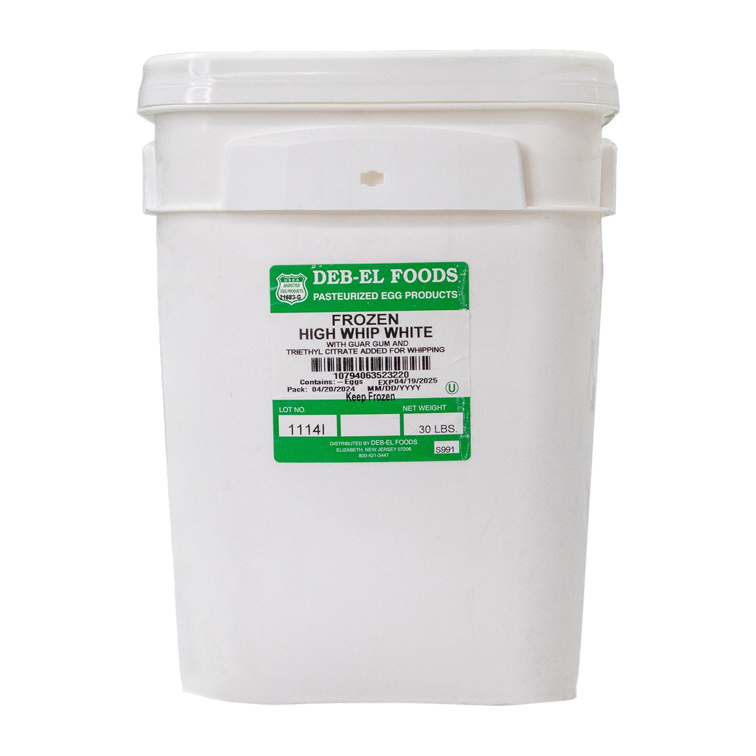 Claras de Huevo Congelada 30lb