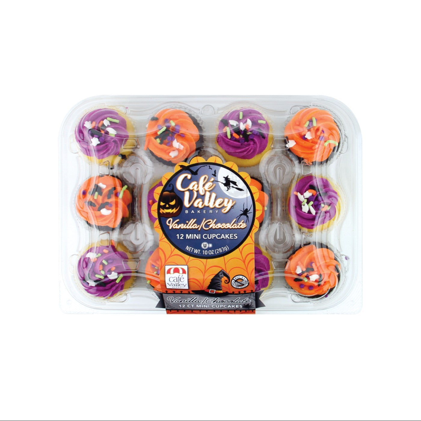 Cupcakes 12 ct Halloween Vanilla & Chocolate - 16 / 10 oz (Producto de Época)