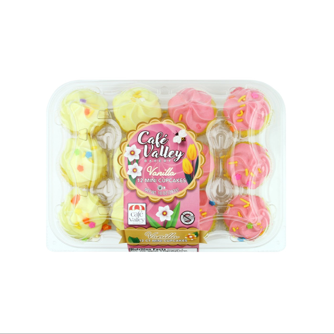 Cupcakes 12 ct Spring Vanilla - 16 / 10 oz (Producto de Época)