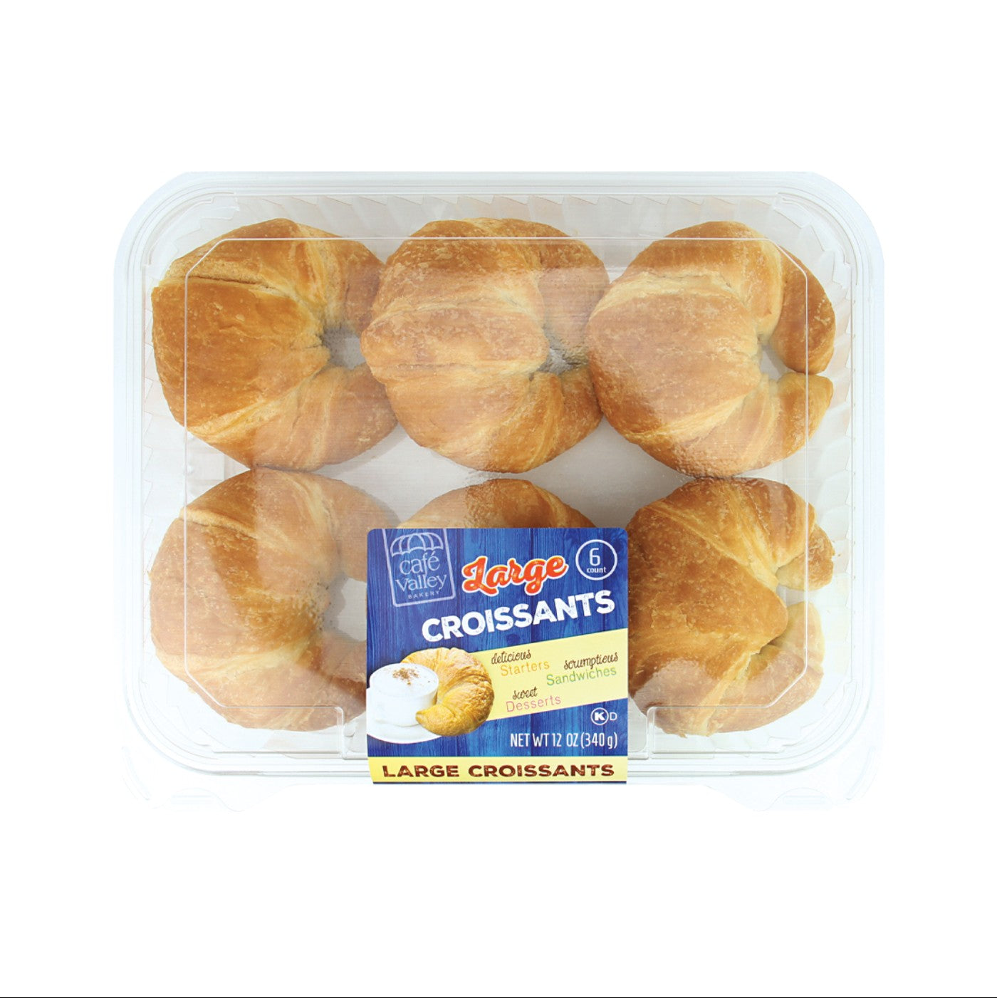 Croissant Large 2.25 oz 6 CT - 12 / 12 oz (Horneados)