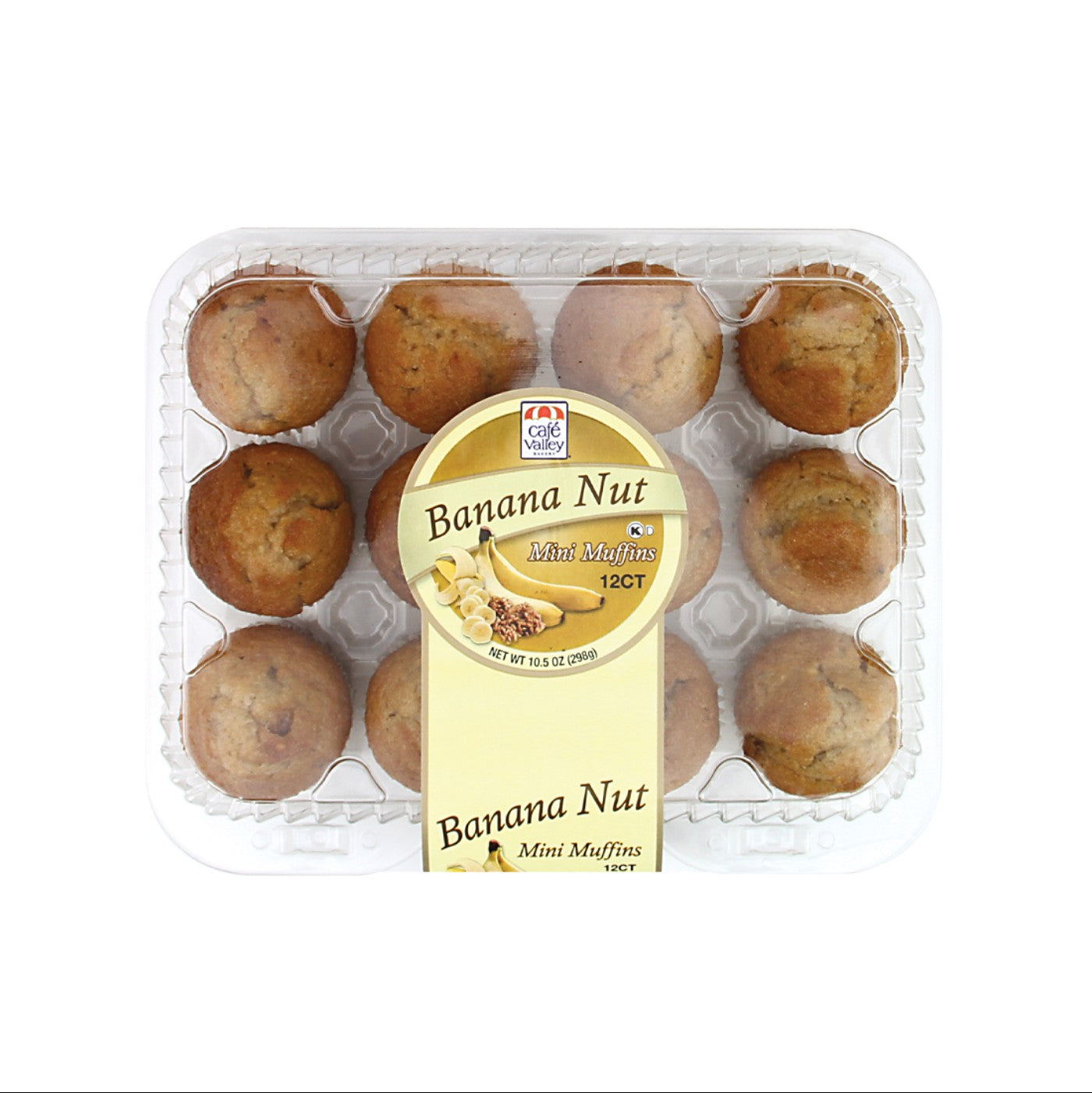 Muffin Mini 12 ct Guineo y Nueces (Banana Nut) - 12 / 10.5 oz