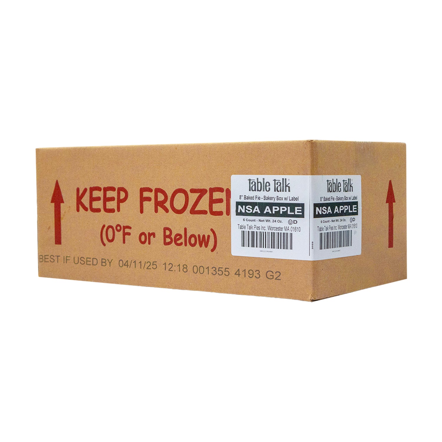 Pie de Manzana sin Azúcar Añadida 8"