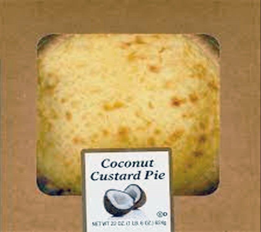 Pie 8" Coconut Custard - 6 / 22 oz.