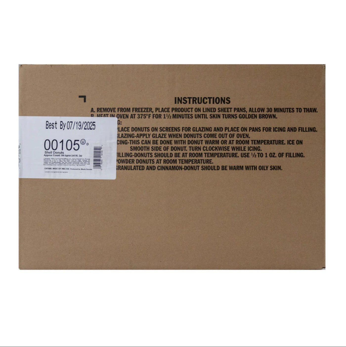 Dona Pre-Frita para Rellenar 3oz