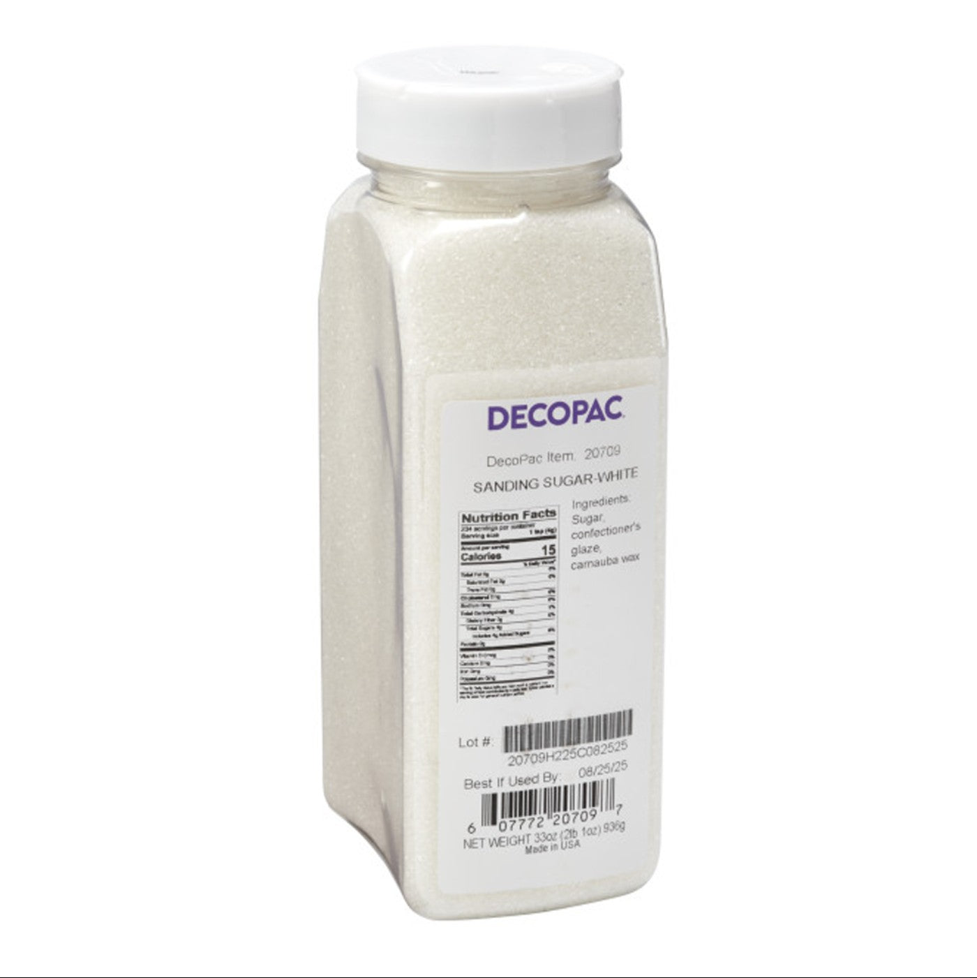 Sanding Sugar–White - 33 oz.