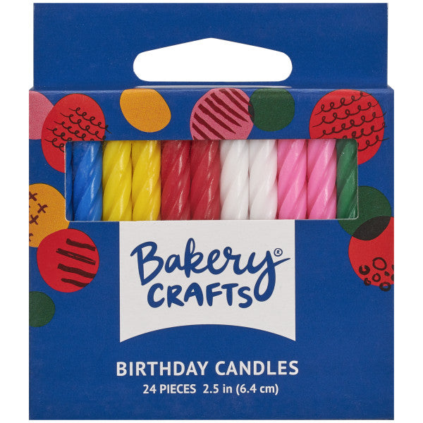 Vela Candle – Spiral Assorted Colors 2.25"