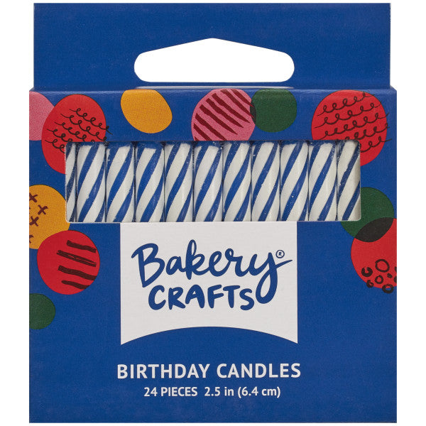 Vela 24 Spiral Candles – Blue