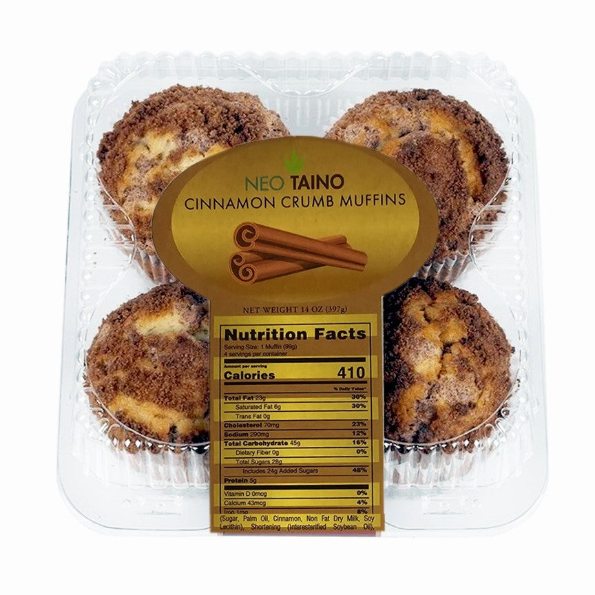 Muffin Large Cinnamon Crumb 4 CT – 9 / 14 oz.