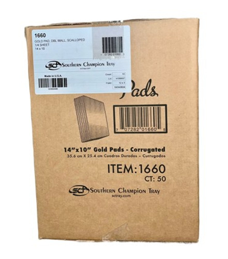 Cartón Oro 1/4 Placa