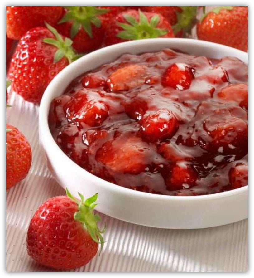Relleno & Cubierta de Strawberry con trozos
