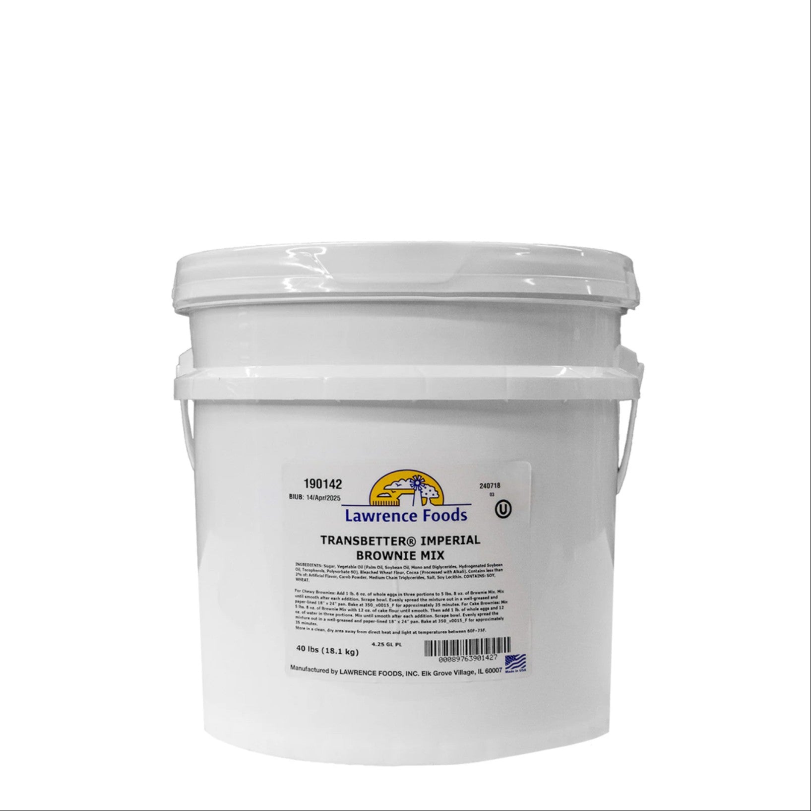 Pre-Mezcla para Brownies - 40 lbs.