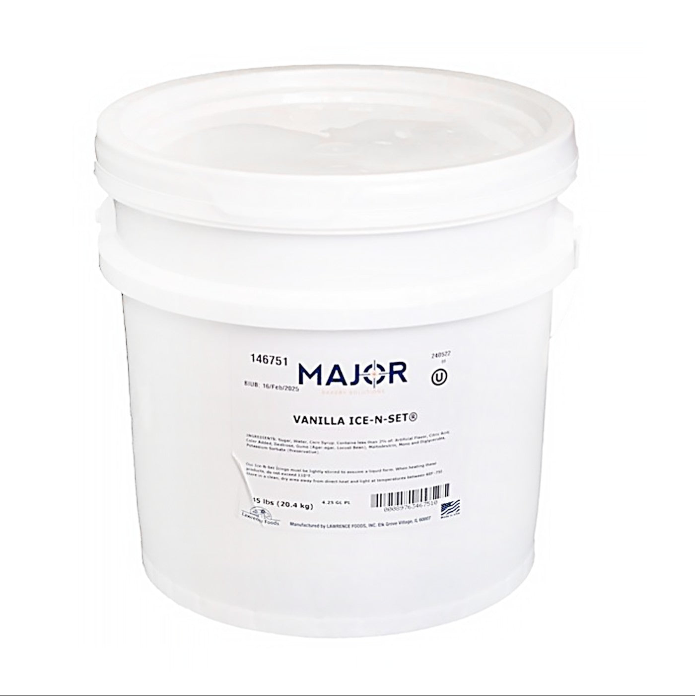 Glaseado Vanilla Ice-N-Set 45 lbs.