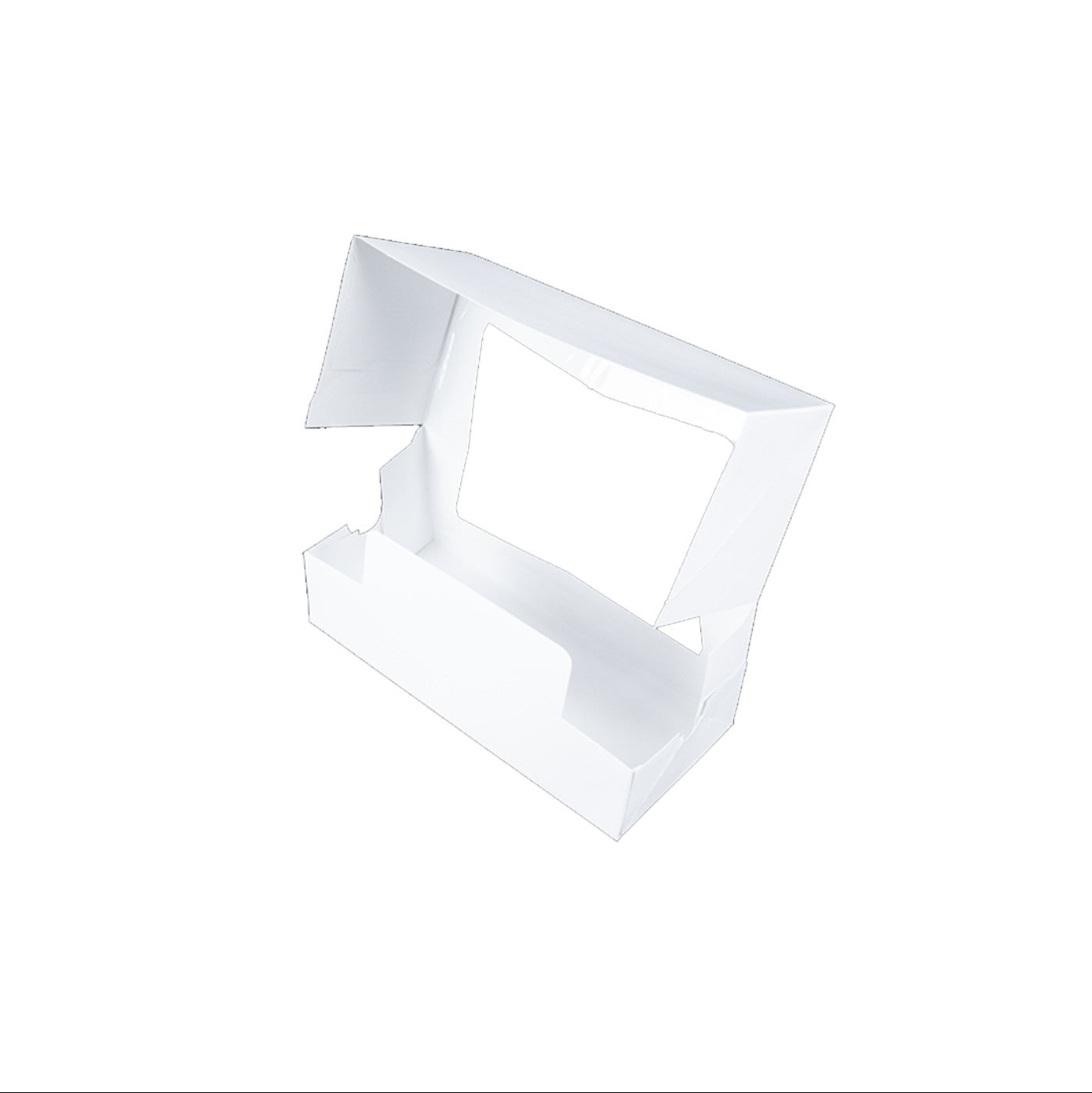 Caja Blanca con Ventana Alta para Donas 1/2 Docena - 1 / 200