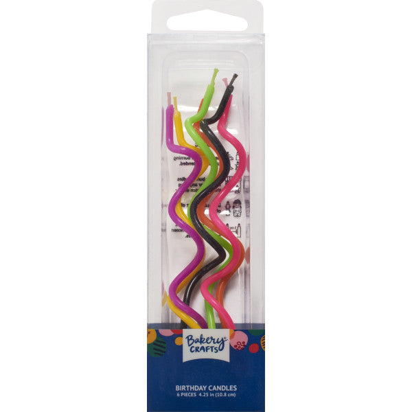 Vela Candle Neon Twist Shaped
