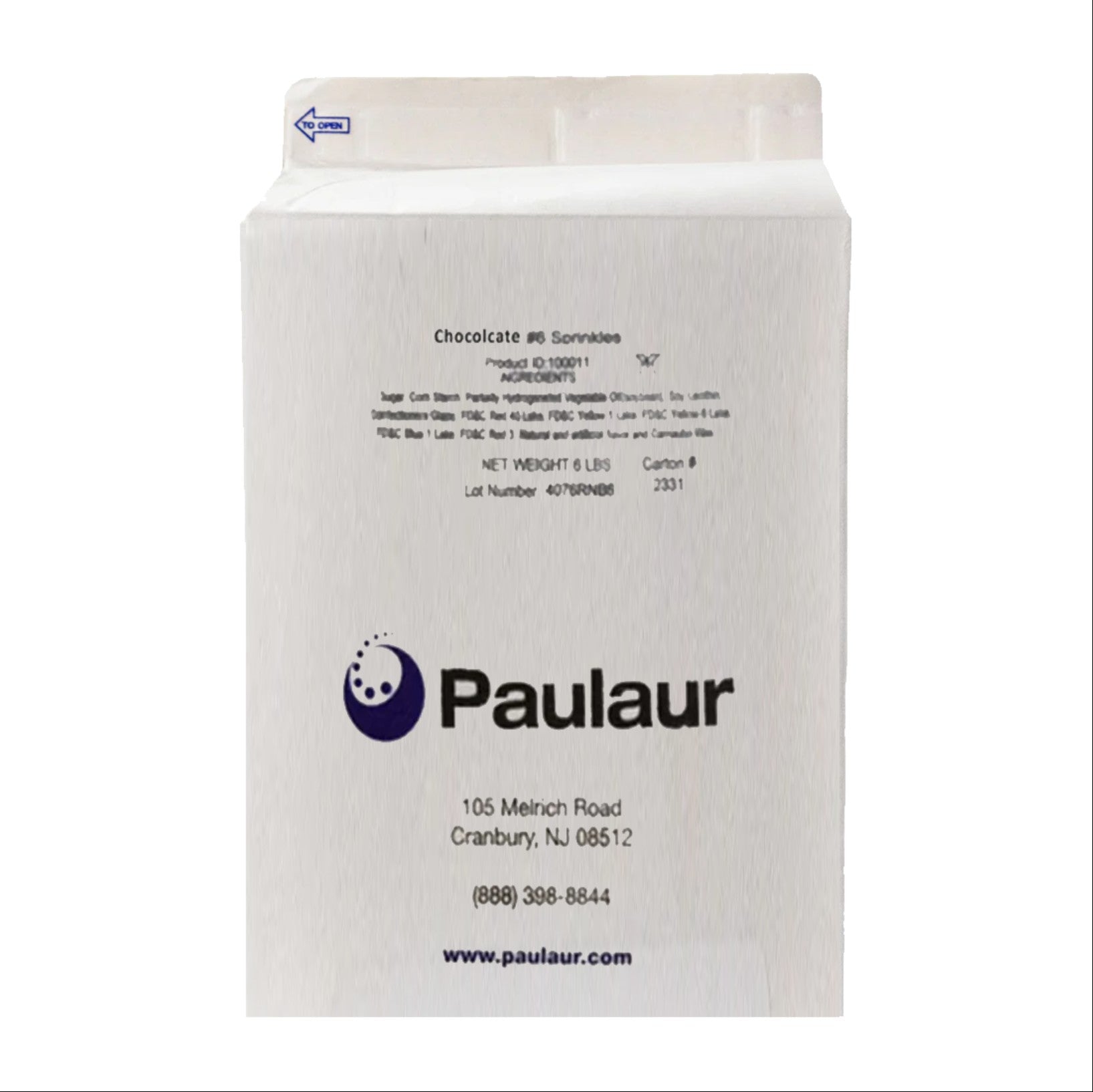 Contenedor Sprinkles Chocolate - 6 lbs.