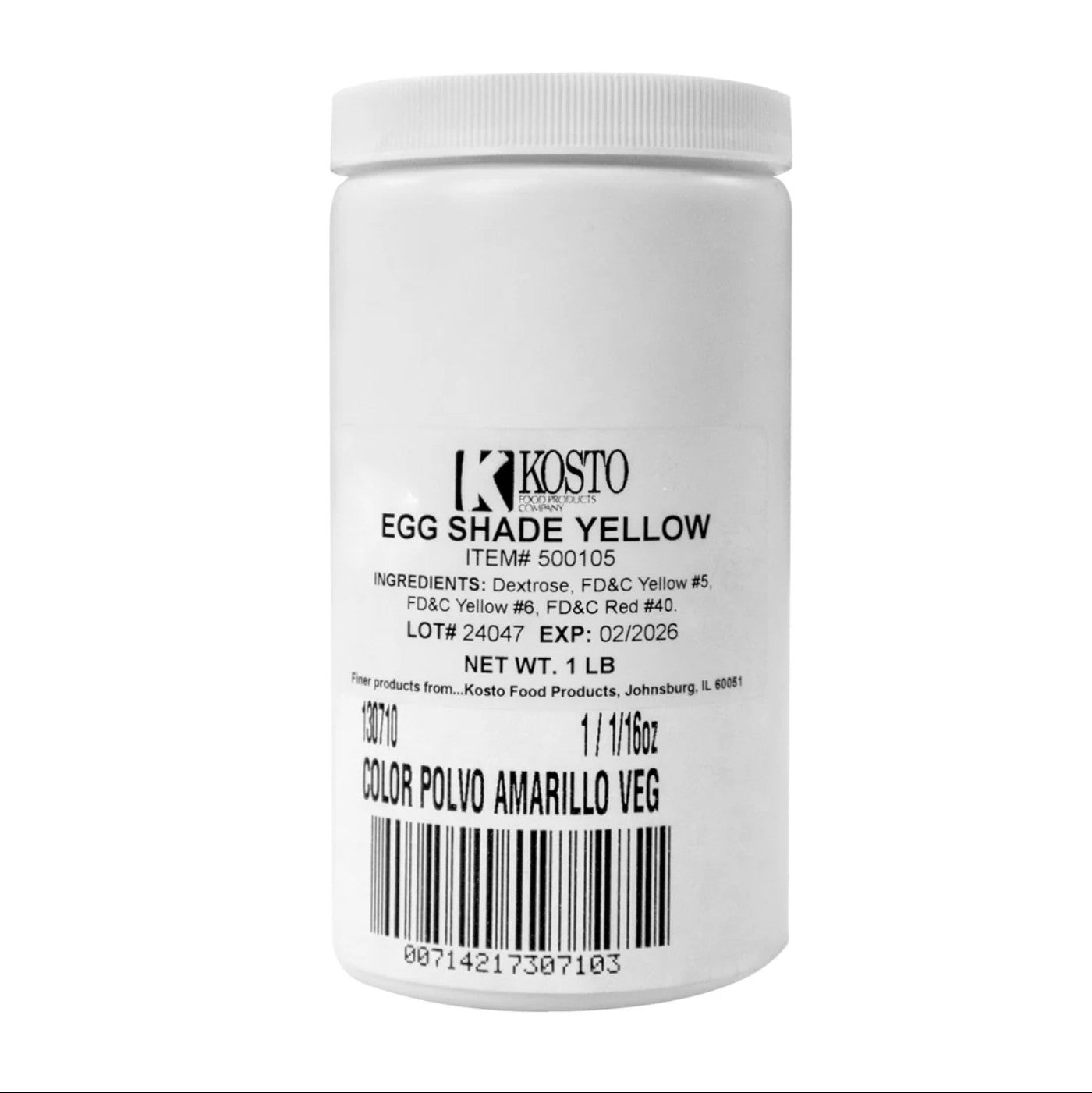 Color Amarillo Vegetal en Polvo 16 oz.