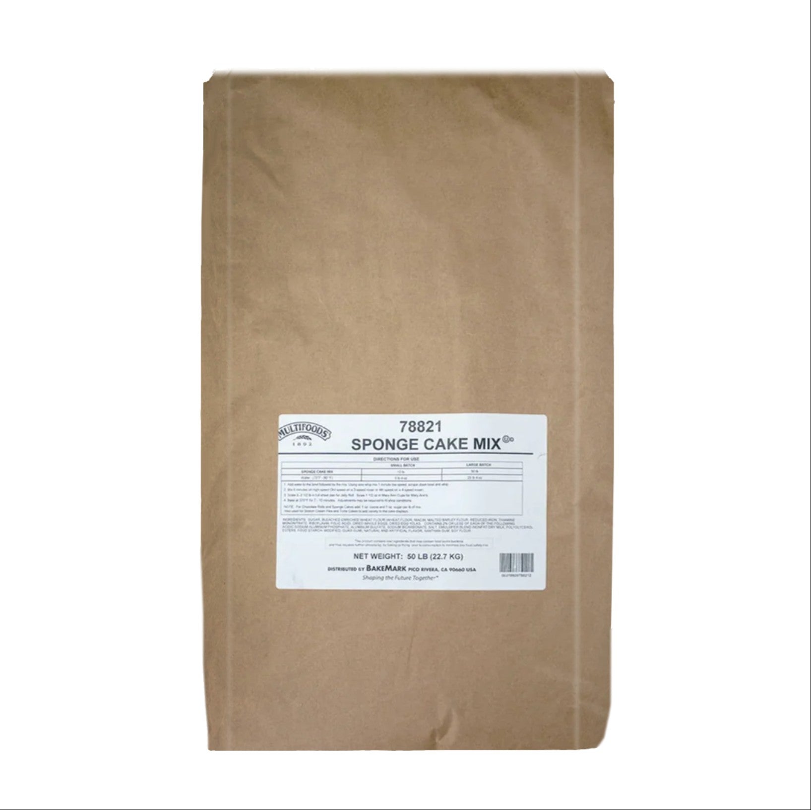 Pre-Mezcla Sponge Cake - 50 lbs.