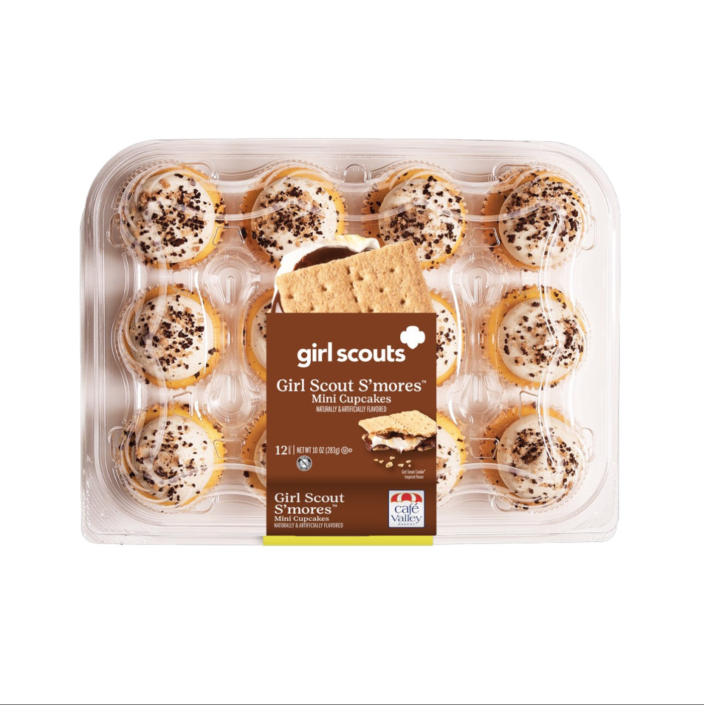 Cupcakes 12 ct GS S'More - 16 / 10 oz (Producto por Orden Especial)