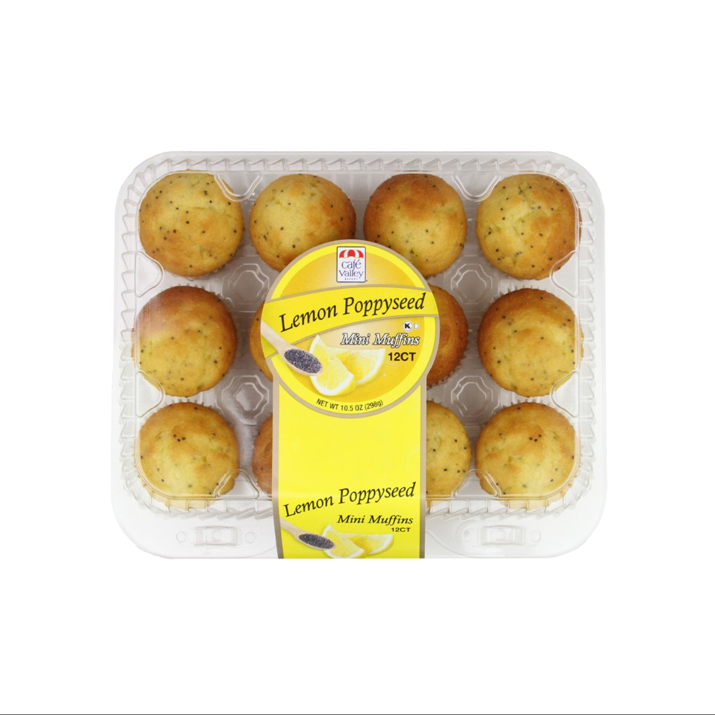 Muffin Mini 12 ct Lemon Poppy - 12 / 10.5 oz
