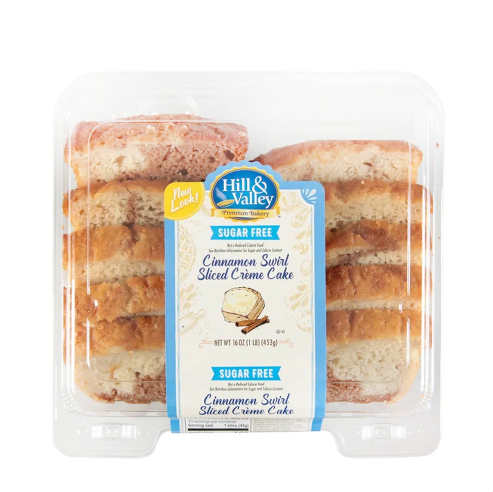 Bizcocho Sliced Sugar Free Cinnamon Swirl Creme Cake - 6 / 16 oz