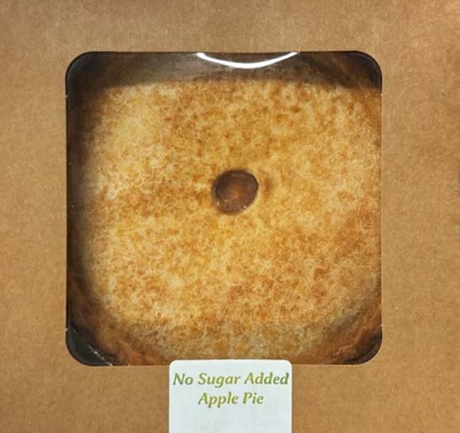 Pie de Manzana sin Azúcar Añadida 8"