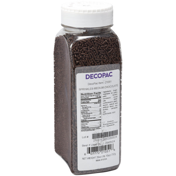 Sprinkles–Medium Chocolate - 26 oz.