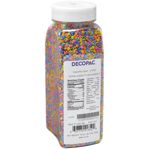 Quins Confetti-Neon Bright – 19.5 oz