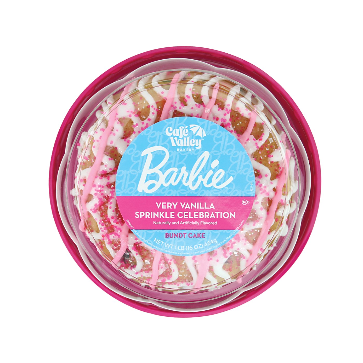 Bizcocho Bundt Barbie Vanilla Celebration - 12 / 16 oz
