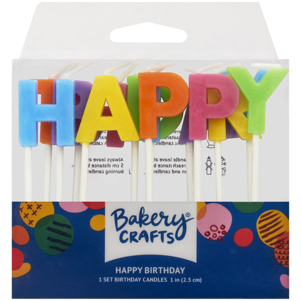 Vela Candle – Happy Birthday Letters Bright