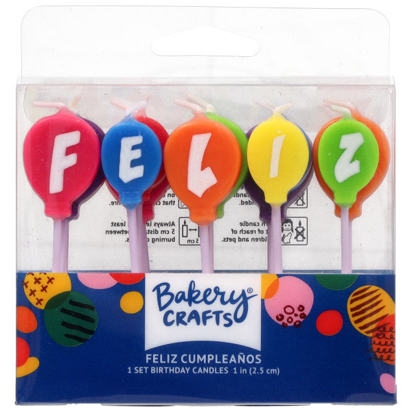 Vela Candle Shapes – Feliz Cumpleaños Balloons