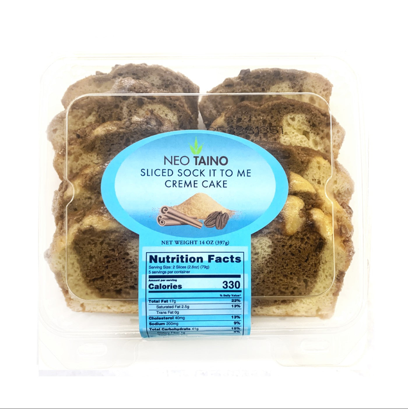 Bizcocho Sliced Sock It To Me Creme Cake - 12 / 14 oz